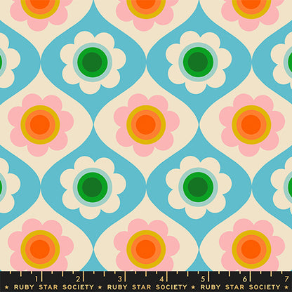 Trinketry – Trinketry Floral – Turquoise – Ruby Star Society