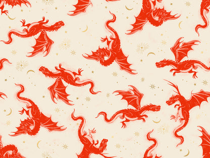 Fire Glow – Etched Dragons – Poinsettia – Ruby Star Society (RS2131 11M)