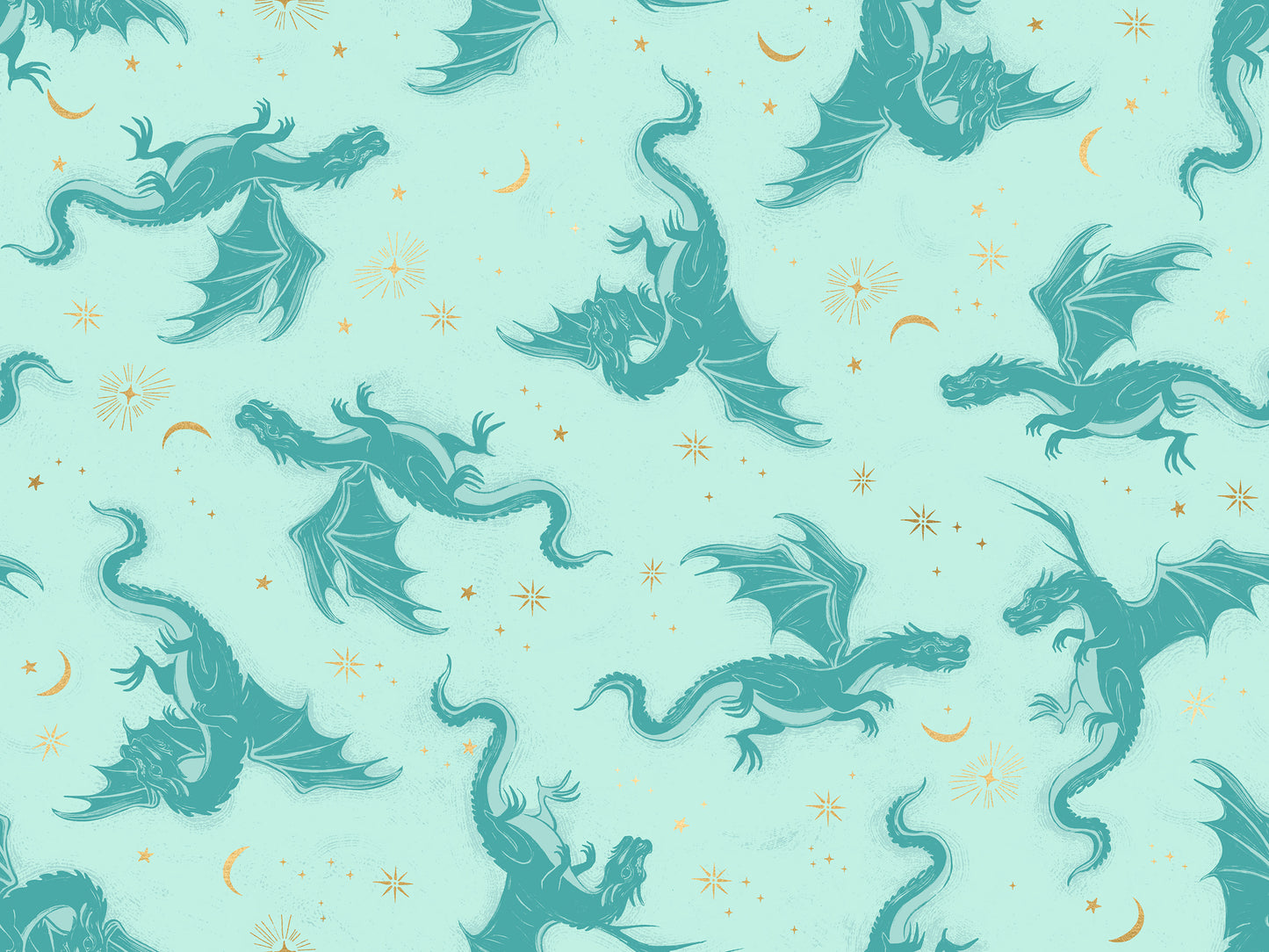 Fire Glow – Etched Dragons – Mint – Ruby Star Society (RS2131 13M)