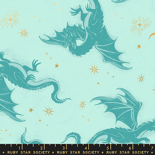 Fire Glow – Etched Dragons – Mint – Ruby Star Society (RS2131 13M)
