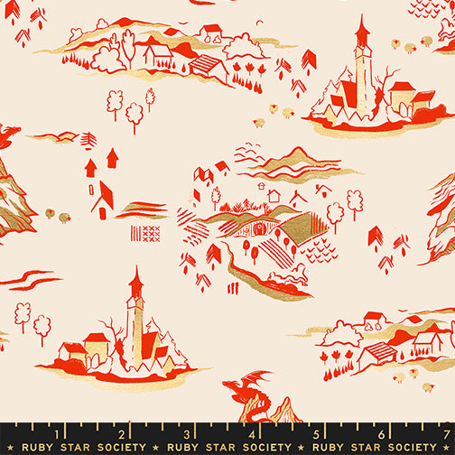 Fire Glow – Mountain Town – Poinsettia – Ruby Star Society (RS2133 11M)