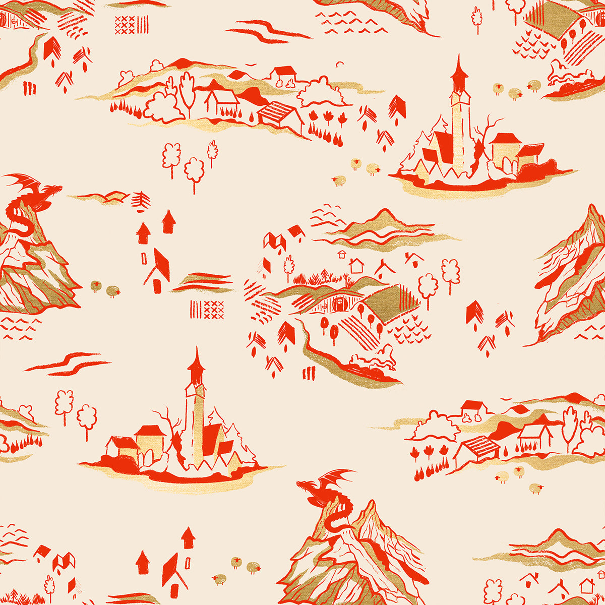 Fire Glow – Mountain Town – Poinsettia – Ruby Star Society (RS2133 11M)