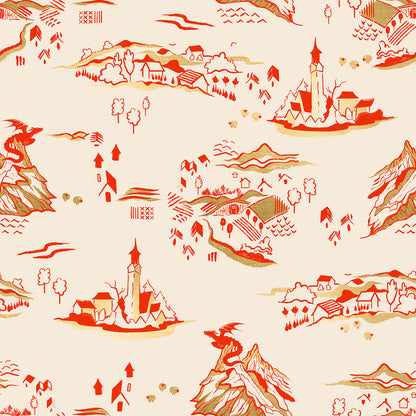 Fire Glow – Mountain Town – Poinsettia – Ruby Star Society (RS2133 11M)