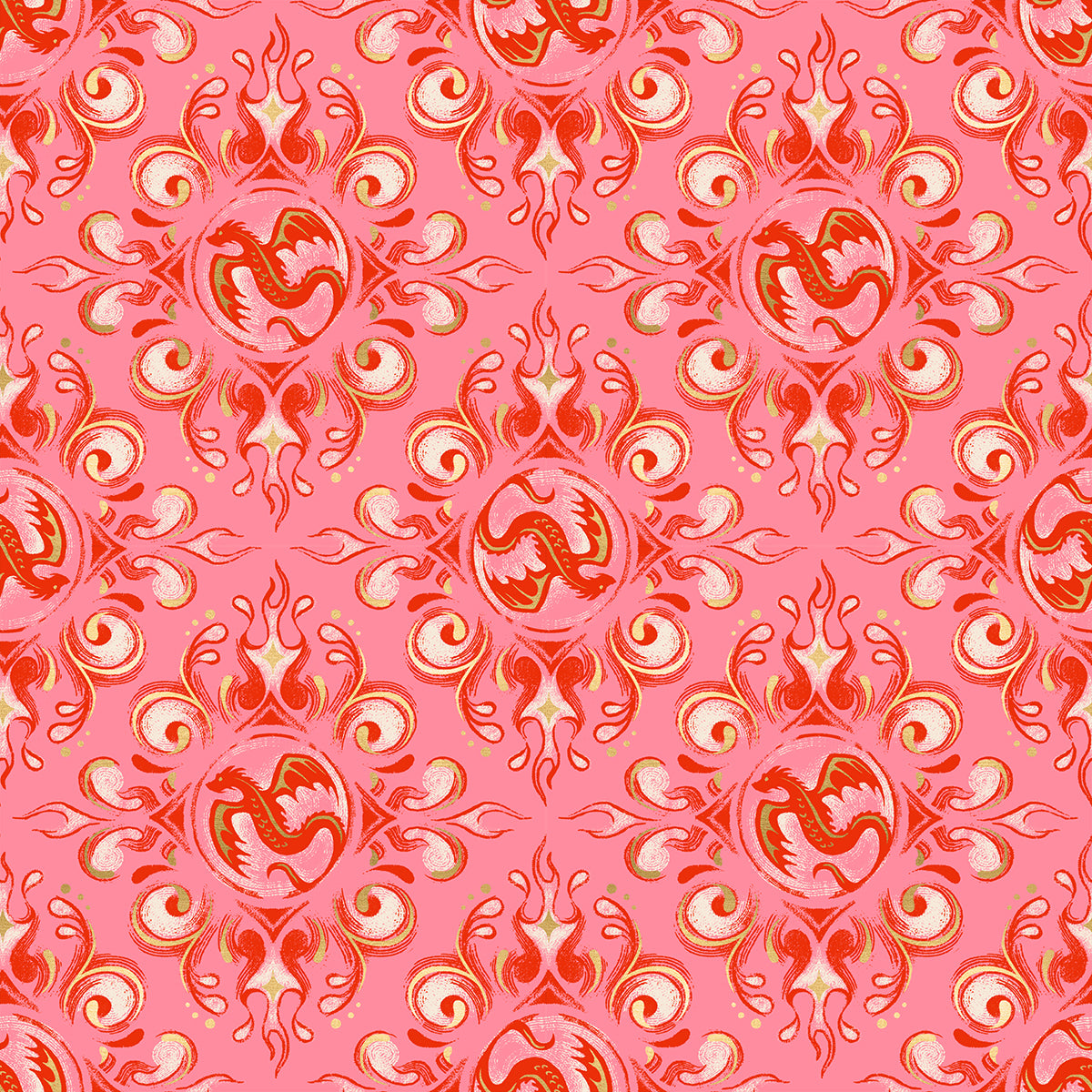 Fire Glow – Emblem – Poinsettia – Ruby Star Society (RS2136 12M)