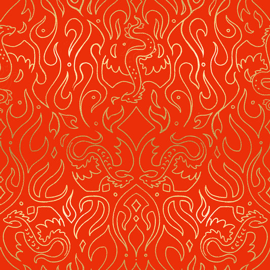 Fire Glow – Scribe – Poinsettia – Ruby Star Society (RS2137 12M)