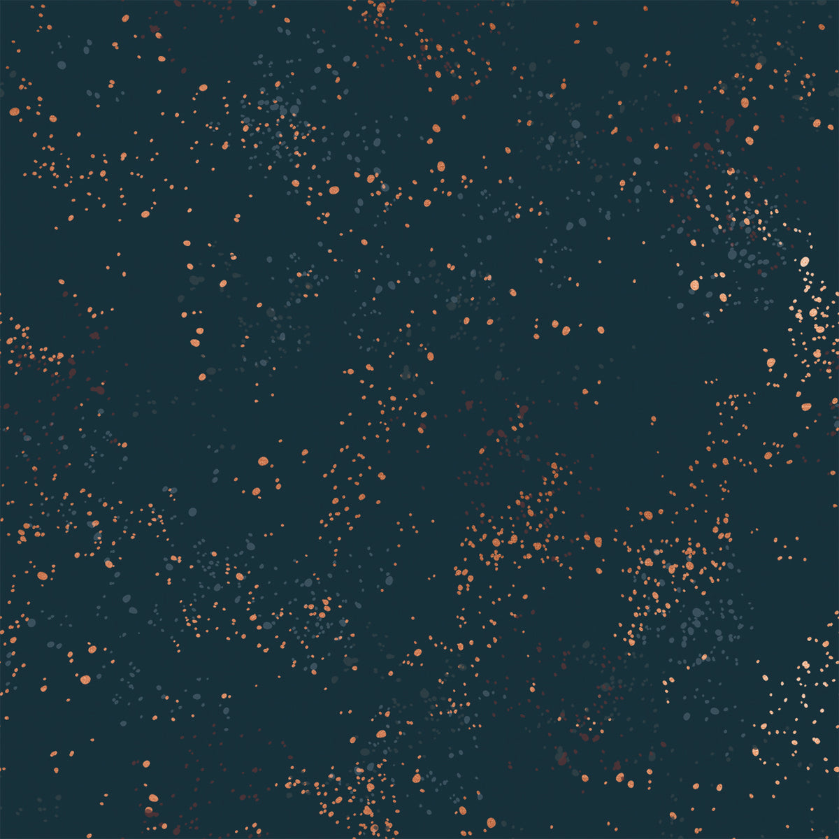 Speckled in Metallic Teal Navy by Rashida Coleman-Hale for Ruby Star Society – deep teal navy quilting cotton with metallic gold speckles (RS5027 55M)