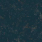 Speckled in Metallic Teal Navy by Rashida Coleman-Hale for Ruby Star Society – deep teal navy quilting cotton with metallic gold speckles (RS5027 55M)