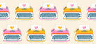 Cream fabric with vintage typewriters – Best Day Ever by Melody Miller Ruby Star Society