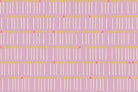 Meet Your Match in Wisteria Ruby Star Linen by Ruby Star Society — rows of cream matchsticks with neon tips on a soft lilac-mauve ground