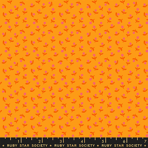 1-800-Calico Sprout Cheddar by Alexia Marcelle Abegg for Ruby Star Society with ruler