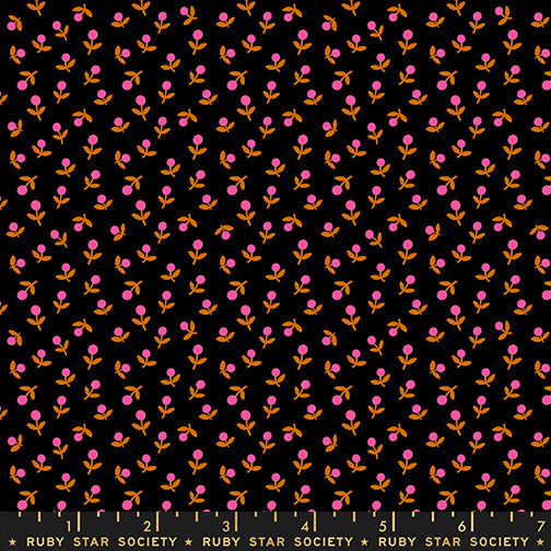 1-800-Calico Sprout Black by Alexia Marcelle Abegg for Ruby Star Society with ruler