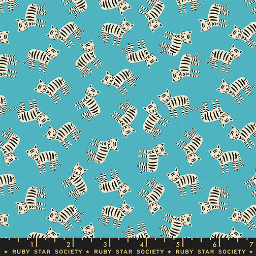 1-800-Calico Meow Wave by Alexia Marcelle Abegg for Ruby Star Society with ruler