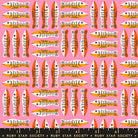1-800-Calico Little Sardines Lucky Pink by Alexia Marcelle Abegg for Ruby Star Society with ruler