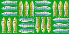 1-800-Calico Little Sardines Verdant by Alexia Marcelle Abegg for Ruby Star Society