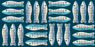 1-800-Calico Little Sardines Galaxy by Alexia Marcelle Abegg for Ruby Star Society