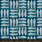 1-800-Calico Little Sardines Galaxy by Alexia Marcelle Abegg for Ruby Star Society with ruler