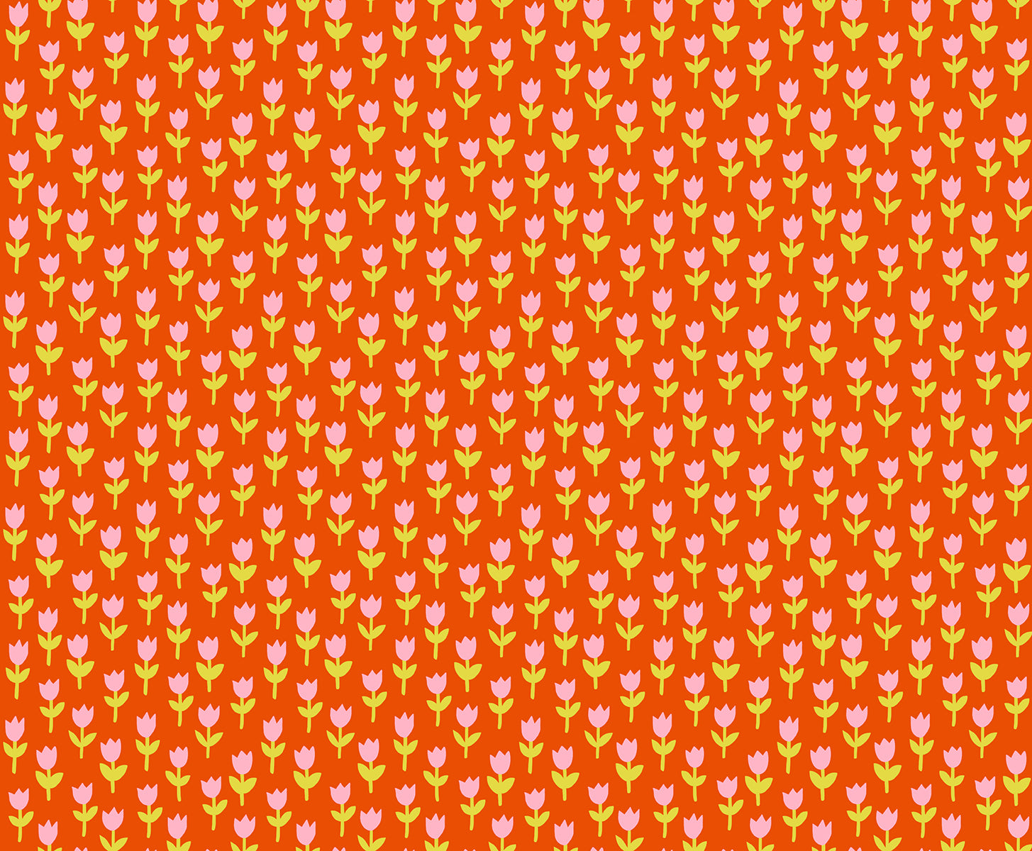 1-800-Calico Tulips Warm Red by Alexia Marcelle Abegg for Ruby Star Society
