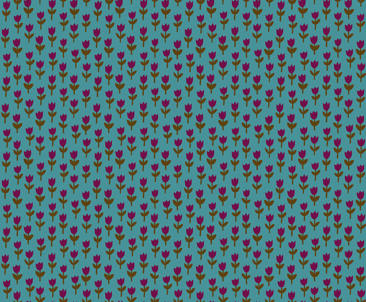 1-800-Calico Tulips Storytime by Alexia Marcelle Abegg for Ruby Star Society