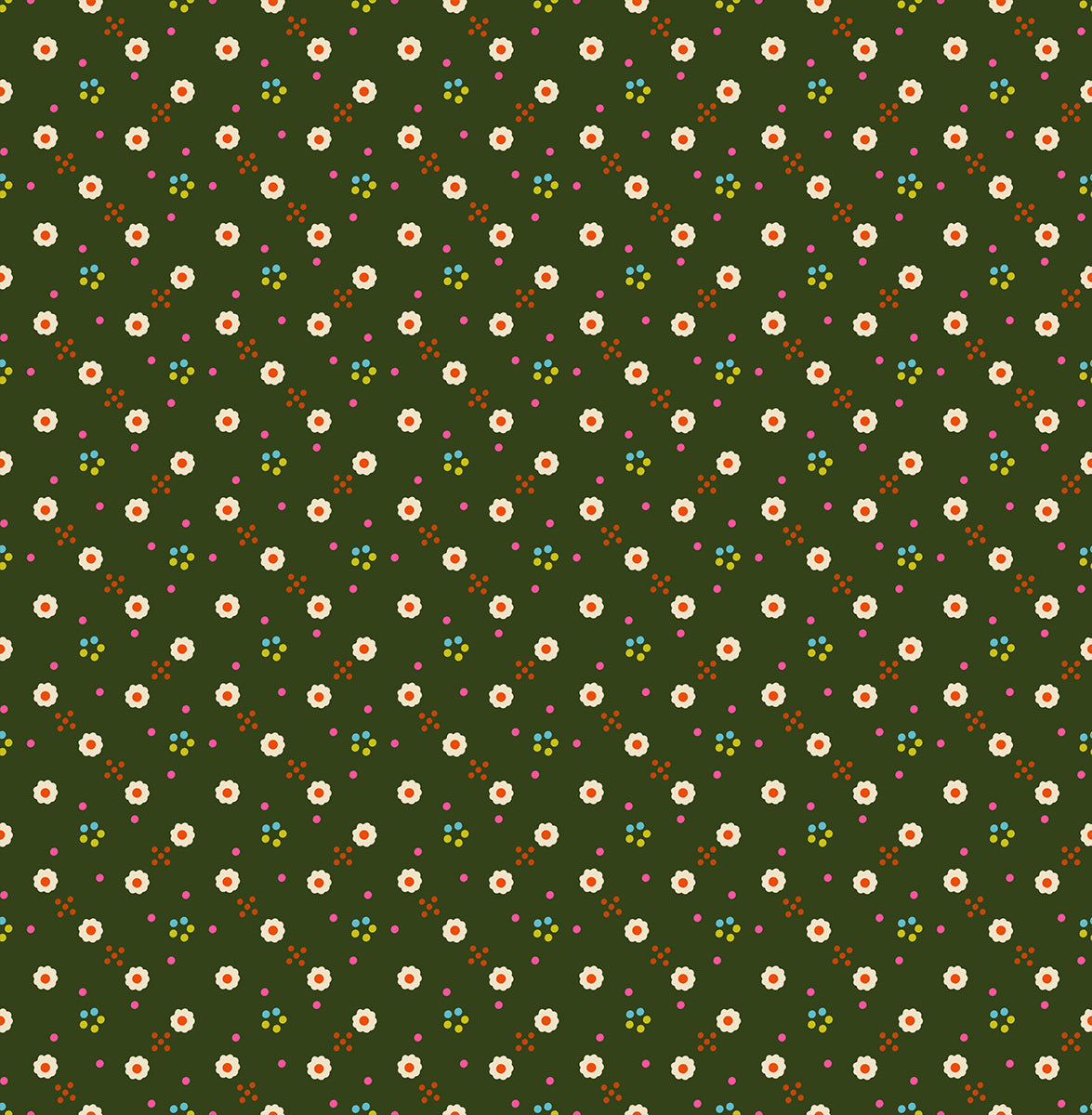 1-800-Calico Bandana Mossy by Alexia Marcelle Abegg for Ruby Star Society