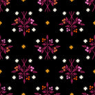 1-800-Calico Bouquet Black by Alexia Marcelle Abegg for Ruby Star Society