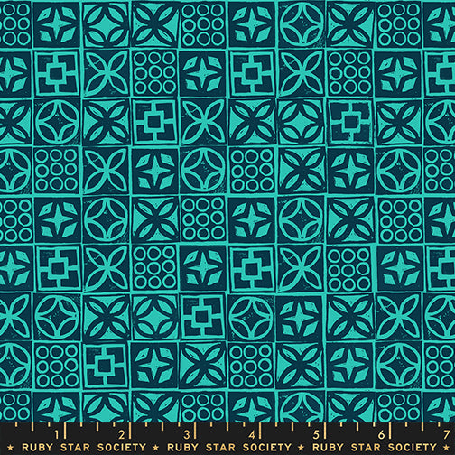 Poolside Too – Architectural Blocks – Peacock – Ruby Star Society (RS5201 16)