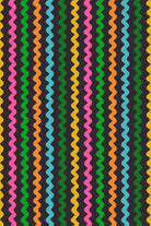 Ric Rac in Soft Black quilting cotton by Ruby Star Society — wavy little rows of ric rac braid marching across the cloth on Ruby Star's signature soft black