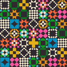 Quilty As Charged in Soft Black quilting cotton by Ruby Star Society — a cheeky novelty print for anyone who has ever been accused of buying too much fabric on Ruby Star's signature soft black