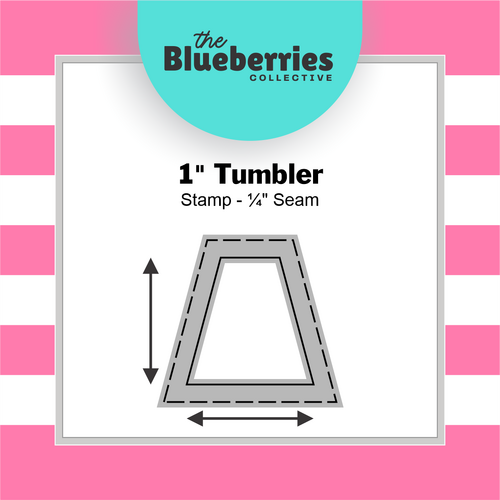 Patchwork stamp - 1" Tumbler Stamp