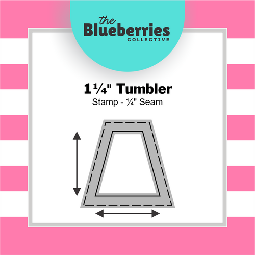 Patchwork stamp - 1¼" Tumbler Stamp - ¼" Seam