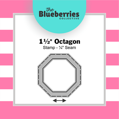 Patchwork Stamp – 1 ½" Octagon