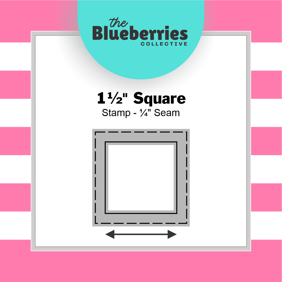 Patchwork Stamp – 1 ½" Square