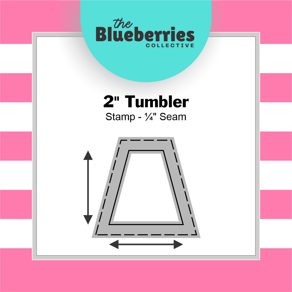 Patchwork Stamp – 2" Tumbler