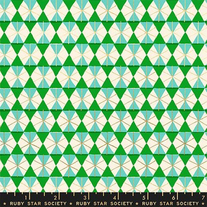 Merry Happy – Happy Hexie – Metallic Verdant – Ruby Star Society (RS3102 16M)