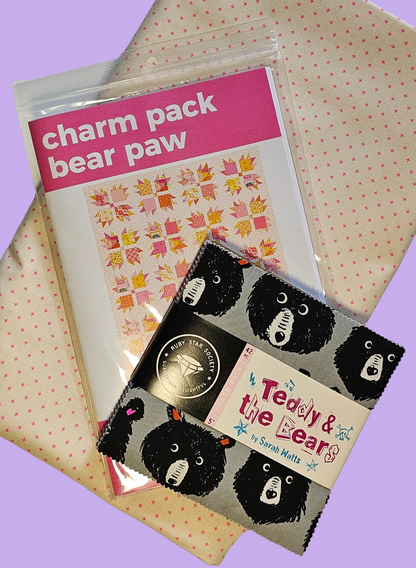 Charm Pack Bear Paw Quilt Kit – Ruby Star Society Teddy & The Bears