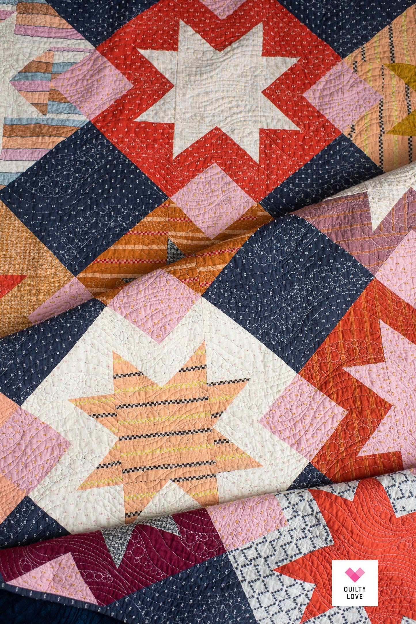 North Star Quilt Pattern – by Emily Dennis of Quilty Love