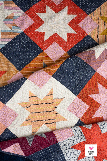 North Star Quilt Pattern – by Emily Dennis of Quilty Love