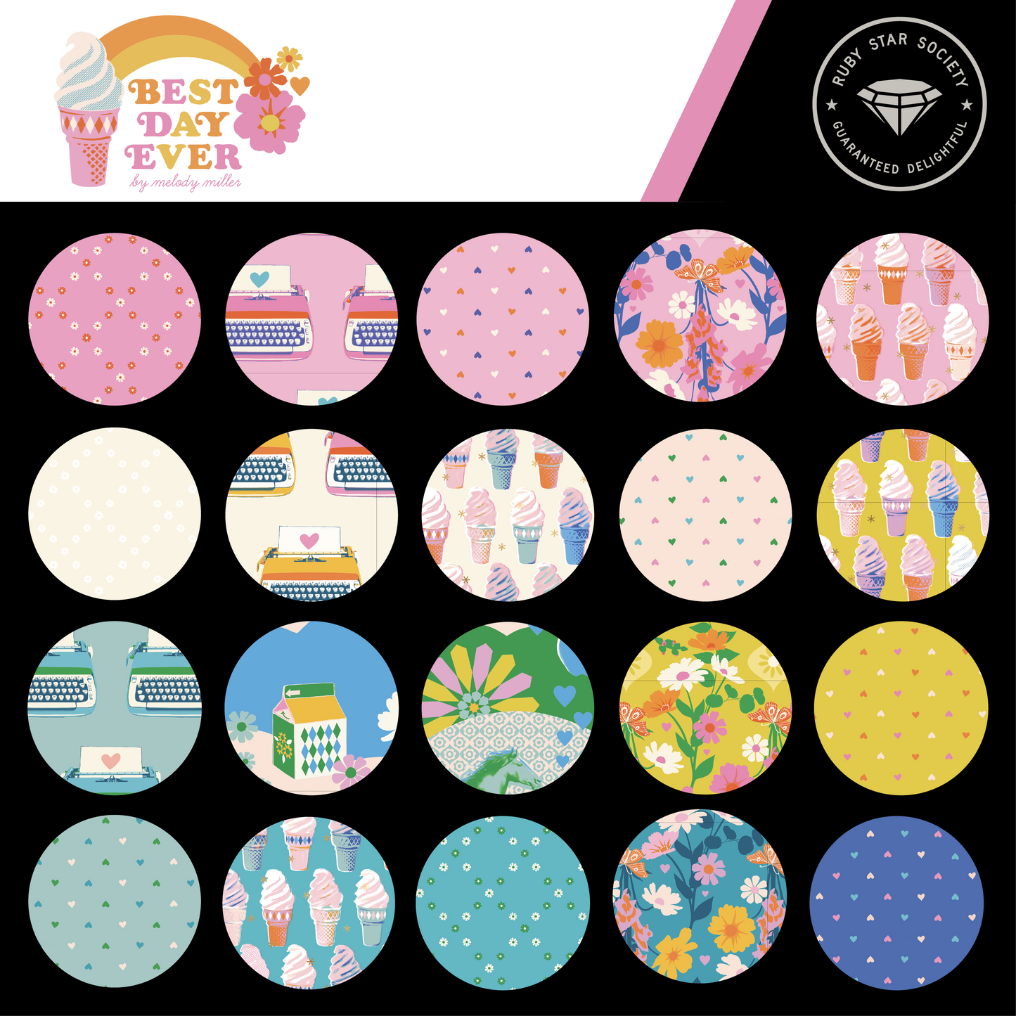 Best Day Ever — Fat Quarter Bundle (21 pieces)