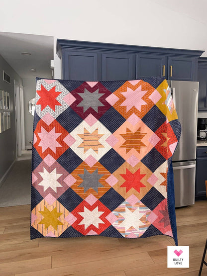 North Star Quilt Pattern – by Emily Dennis of Quilty Love