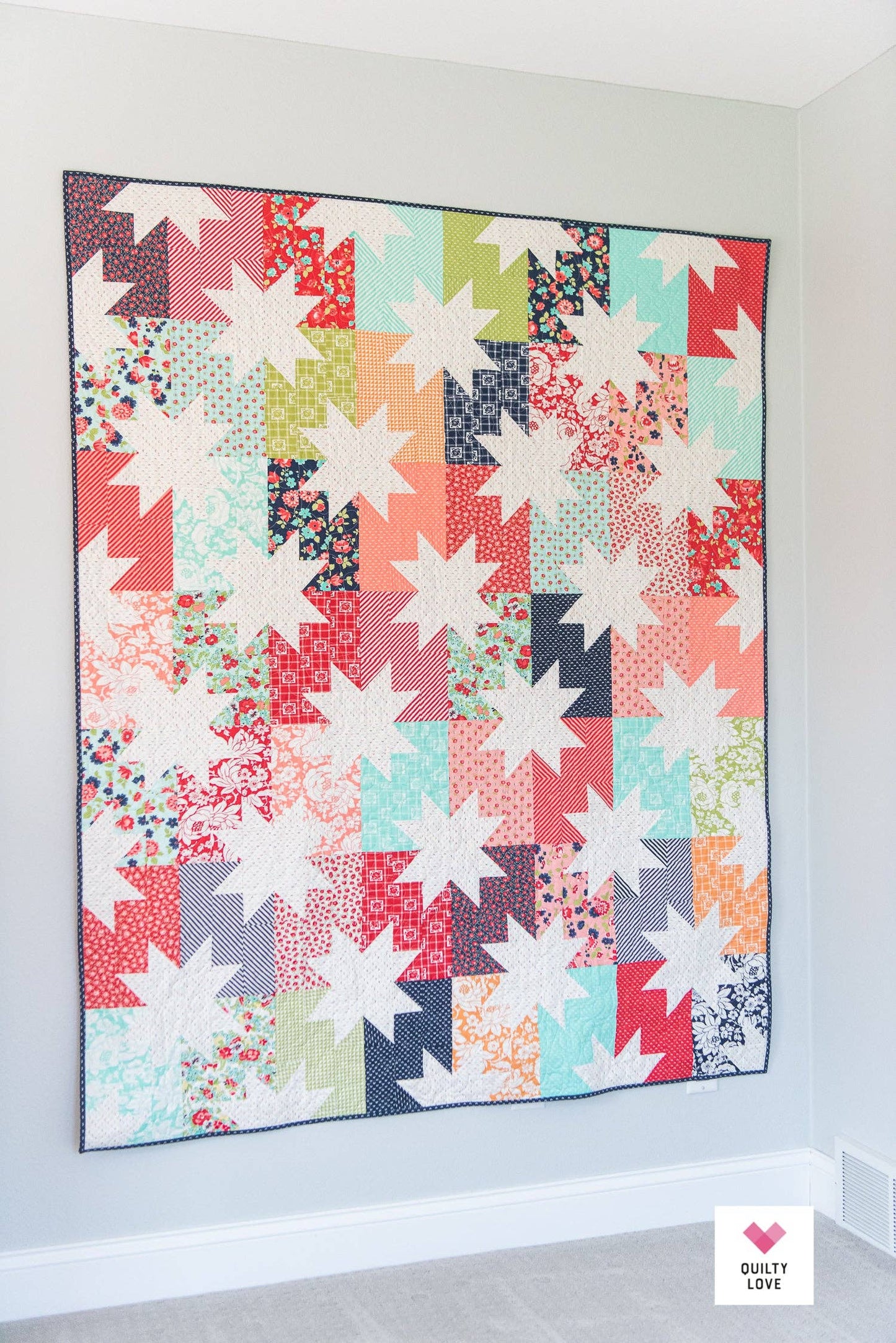 Star Pop Quilt Pattern – by Emily Dennis of Quilty Love