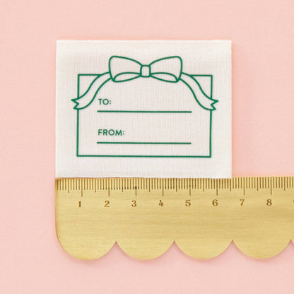 To: From: Gift Organic Cotton Write In Woven Sew-In Labels by Sarah Hearts (4pk)