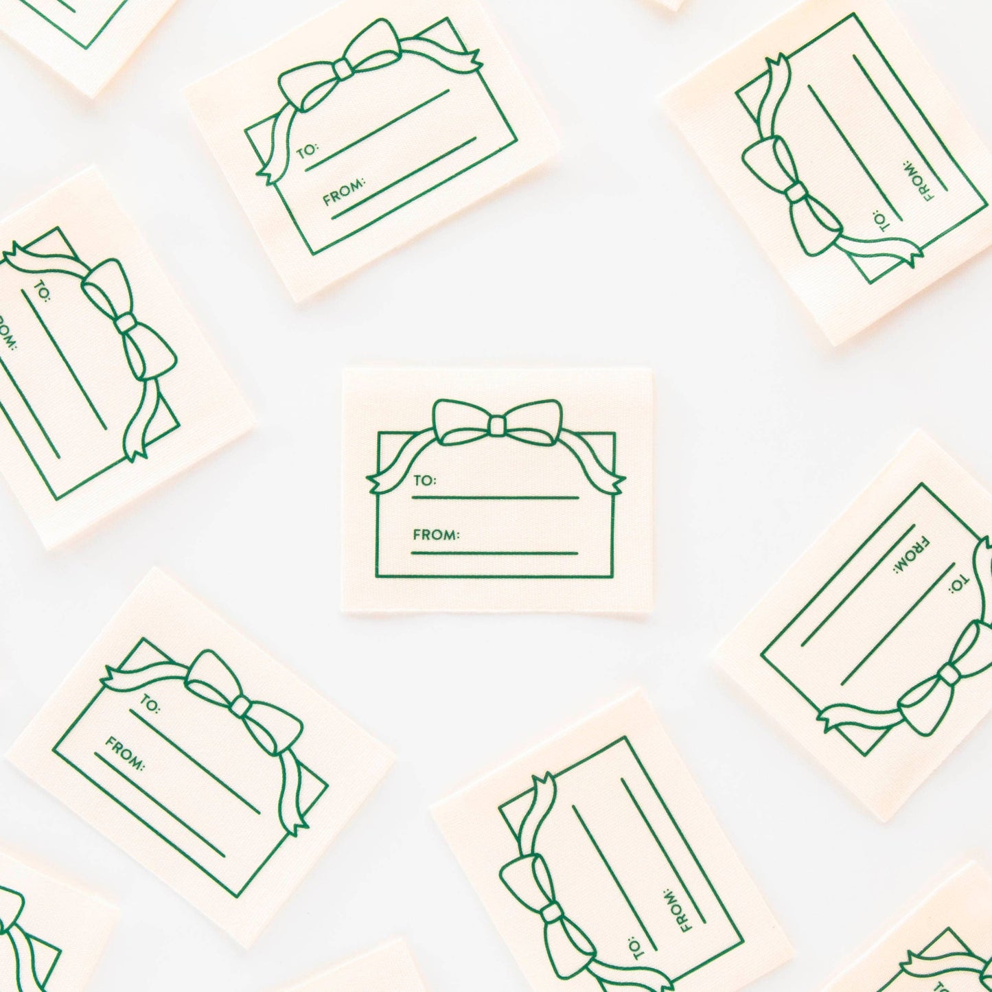 To: From: Gift Organic Cotton Write In Woven Sew-In Labels by Sarah Hearts (4pk)
