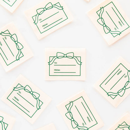 To: From: Gift Organic Cotton Write In Woven Sew-In Labels by Sarah Hearts (4pk)