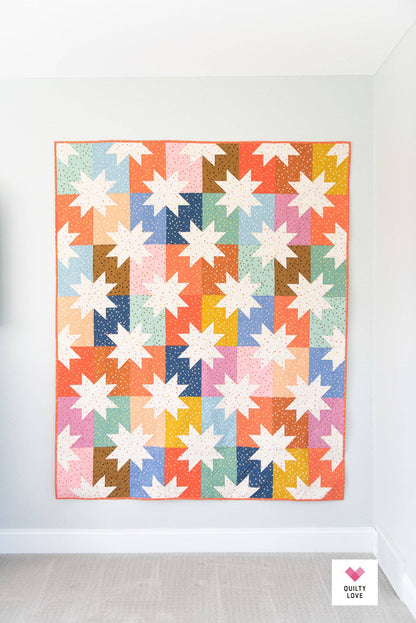 Star Pop Quilt Pattern – by Emily Dennis of Quilty Love