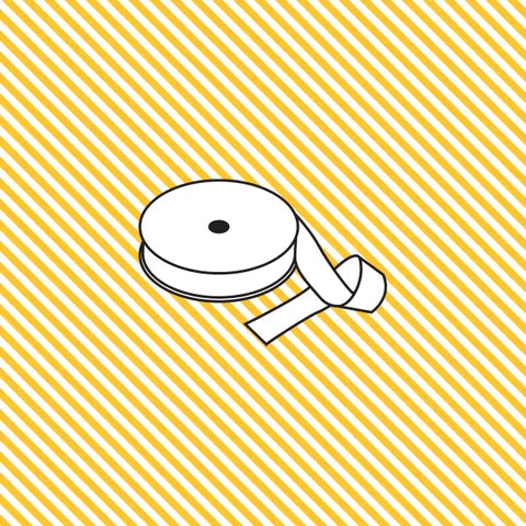 25mm Cotton Bias Binding – 1/8 Stripe – Sunnyside – Devonstone (DVBB2835)