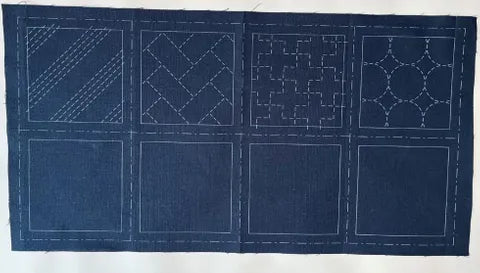Cosmo Hidamari Sashiko Coaster Kit – Navy (LC98909)