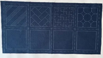 Cosmo Hidamari Sashiko Coaster Kit – Navy (LC98909)