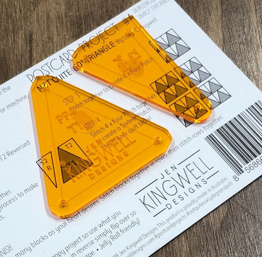 Postcard Project #4 – Not Quite 60° Triangle by Jen Kingwell