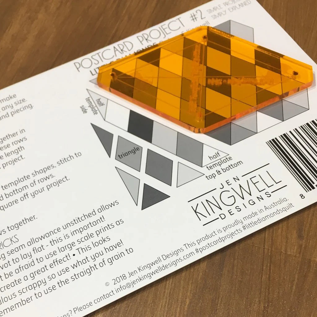 Postcard Project #2 – Little Diamonds by Jen Kingwell