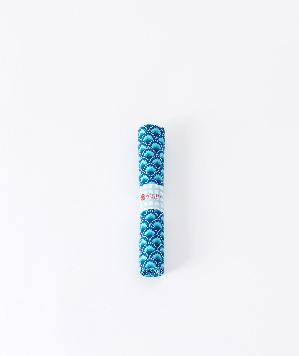 Petit Pan Wasabi Cotton Coupon, Cobalt (50 x 70cm)