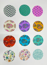 Petit Pan Kit of 12 Fabric Rounds, Darjeeling